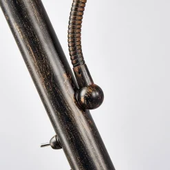 Gulvlamper|Gulvlamper ^ Lindby gulvlampe Elaina, læselampe, rustfarvet, 180 cm, E27