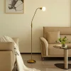 Gulvlamper|Gulvlamper ^ Lindby gulvlampe Elaina, messingfarvet, 162 cm, fleksibel, E14