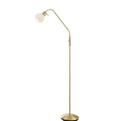 Gulvlamper|Gulvlamper ^ Lindby gulvlampe Elaina, messingfarvet, 162 cm, fleksibel, E14