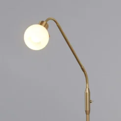 Gulvlamper|Gulvlamper ^ Lindby gulvlampe Elaina, messingfarvet, 162 cm, fleksibel, E14