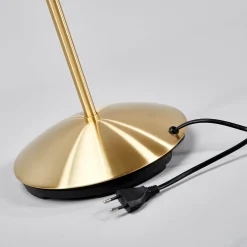 Gulvlamper|Gulvlamper ^ Lindby gulvlampe Elaina, messingfarvet, 162 cm, fleksibel, E14