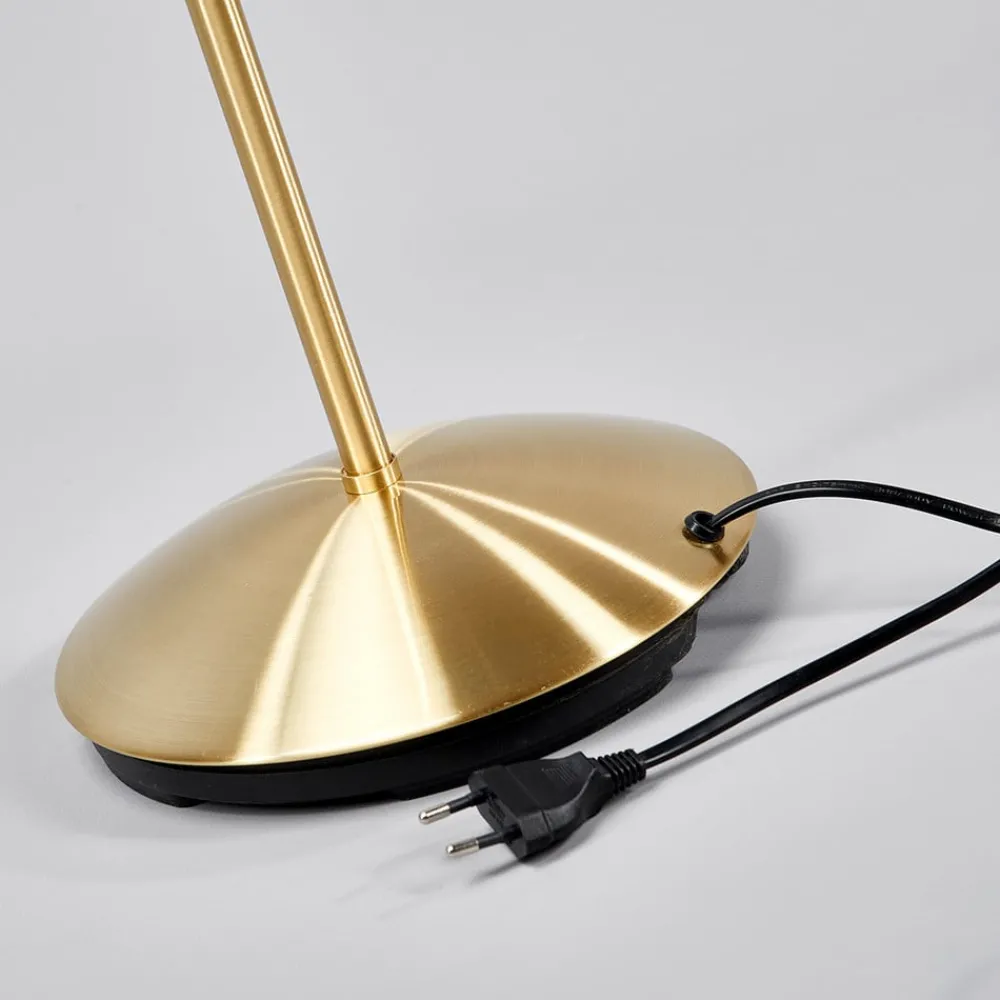 Gulvlamper|Gulvlamper ^ Lindby gulvlampe Elaina, messingfarvet, 162 cm, fleksibel, E14