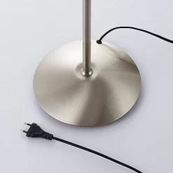 Pendellamper|Gulvlamper ^ Lindby gulvlampe Gwendolin, 160 cm, nikkelfarvet, 2 lyskilder.