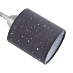 Lindby Gang|Gulvlamper > gulvlampe Jaileen, grå, tekstil, 170 cm, læselampe