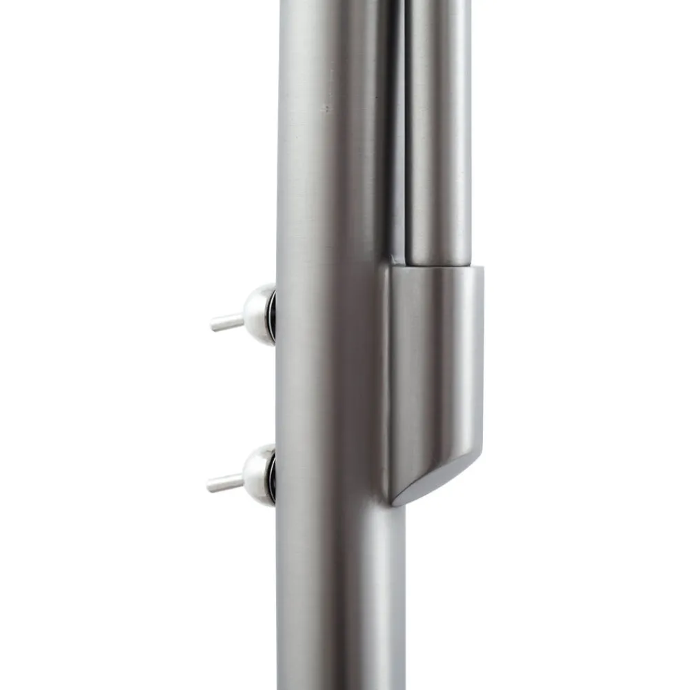 Lindby Gang|Gulvlamper > gulvlampe Jaileen, grå, tekstil, 170 cm, læselampe