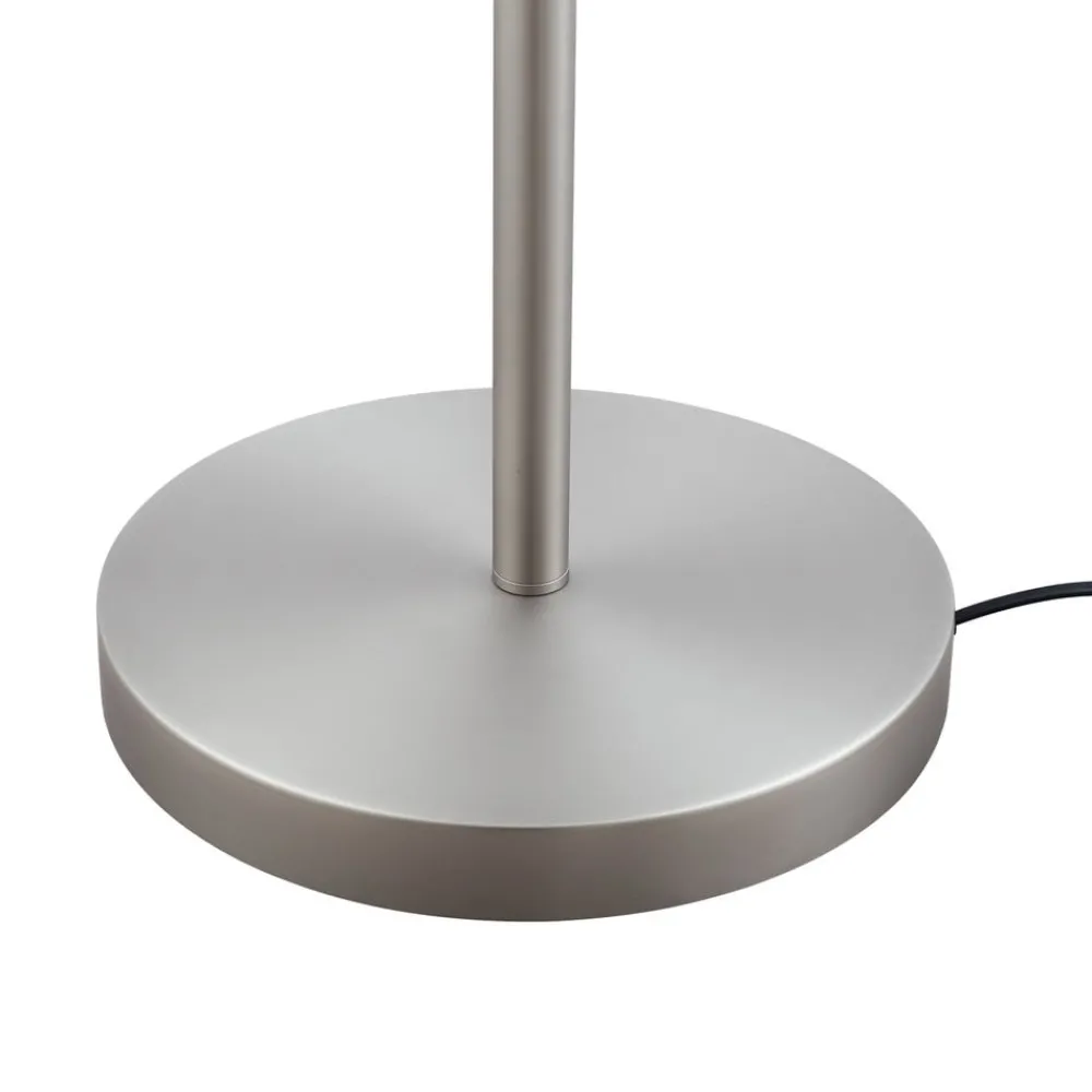 Lindby Gang|Gulvlamper > gulvlampe Jaileen, grå, tekstil, 170 cm, læselampe