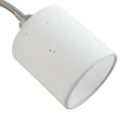 Gang|Gulvlamper ^ Lindby gulvlampe Jaileen, hvid, tekstil, 170 cm, læselampe