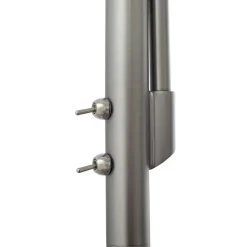 Gang|Gulvlamper ^ Lindby gulvlampe Jaileen, hvid, tekstil, 170 cm, læselampe