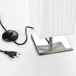 Lindby Gang|Pendellamper > gulvlampe Janno, hvid, tekstil, metal, 120 cm, E27