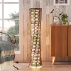 Lindby Gang|Gulvlamper > gulvlampe Joas, 110 cm, papir, tekstil, brun