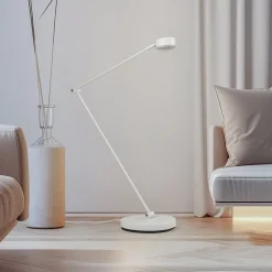 Lindby Arbejdsrum/Kontor|Gulvlamper > gulvlampe Jyla, hvid, 4000K, GX53, jern