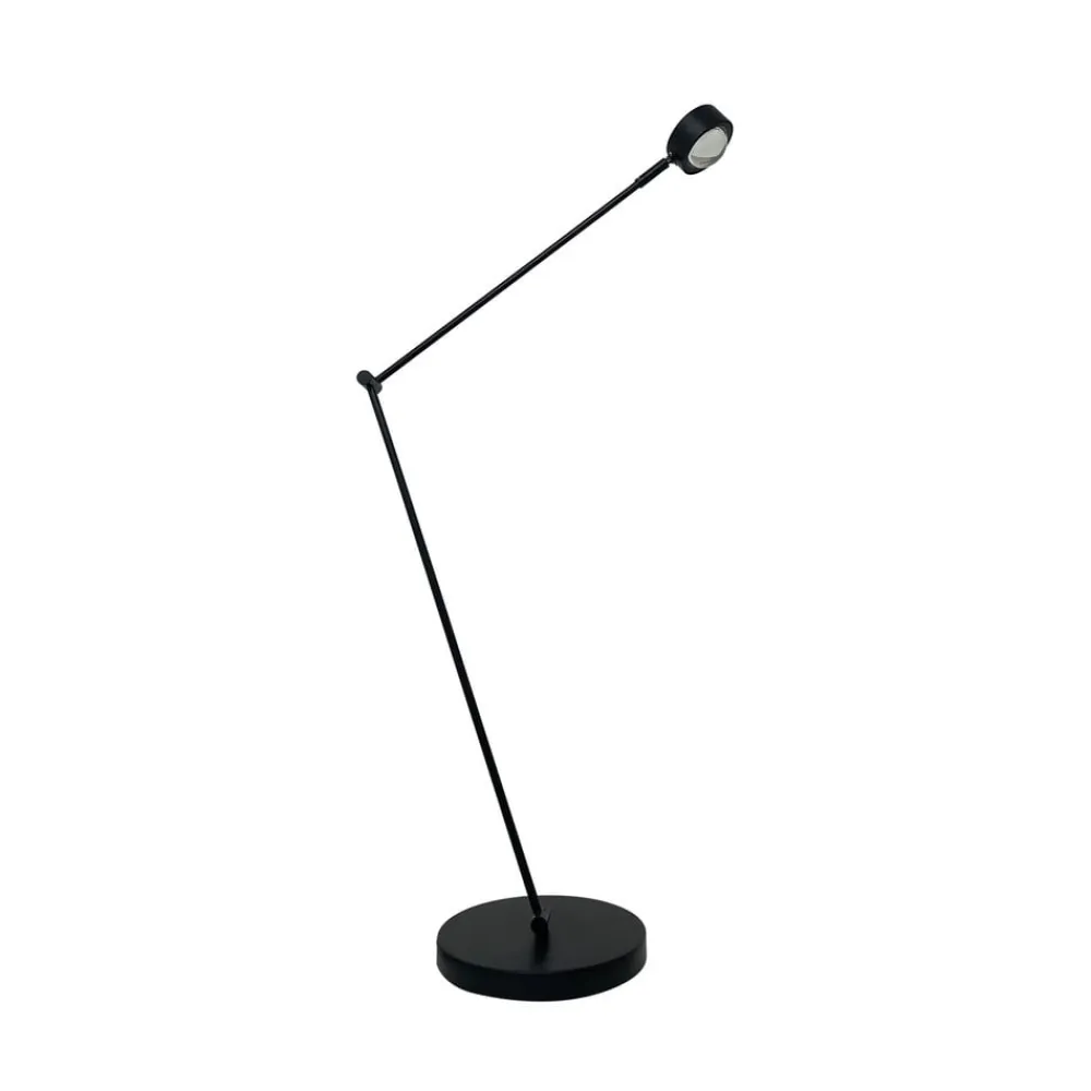 Lindby Arbejdsrum/Kontor|Gulvlamper > gulvlampe Jyla, sort, linse, 4200K, GX53, jern