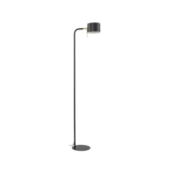 Lindby Gulvlamper > gulvlampe Kaida, sort, metal