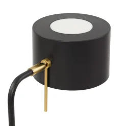 Lindby Gulvlamper > gulvlampe Kaida, sort, metal