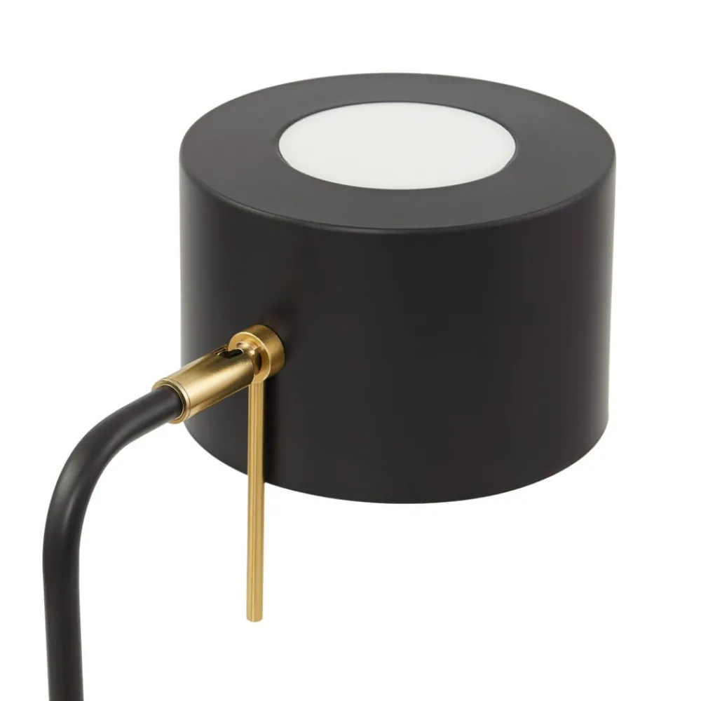 Lindby Gulvlamper > gulvlampe Kaida, sort, metal