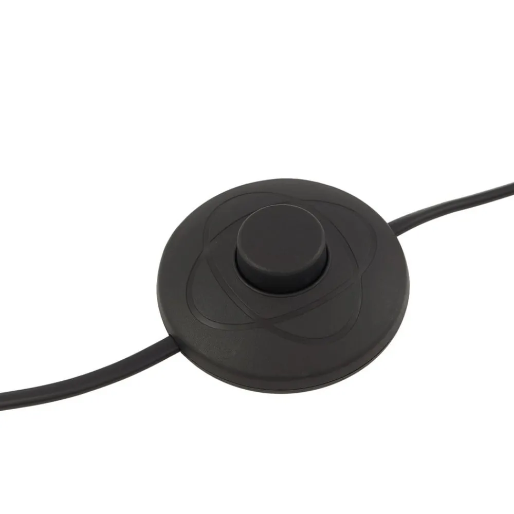 Lindby Gulvlamper > gulvlampe Kaida, sort, metal