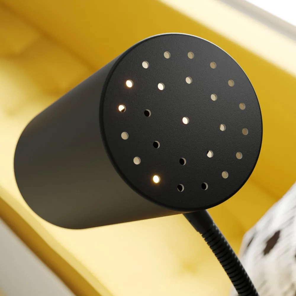 Gulvlamper|Gulvlamper ^ Lindby gulvlampe Karoli, sort, 156 cm, metal, fleksibel arm