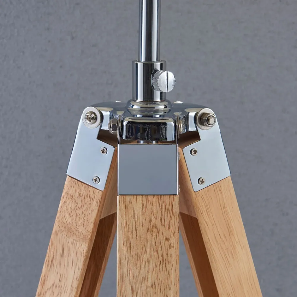 Lindby Gang|Gulvlamper > gulvlampe Katie, 162 cm, hvid, tekstil, træ, stativ