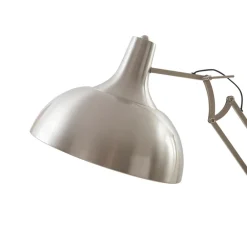 Arbejdsrum/Kontor|Gulvlamper ^ Lindby gulvlampe Leia, sølv, metal, 180 cm, drejelig, E27