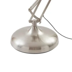 Arbejdsrum/Kontor|Gulvlamper ^ Lindby gulvlampe Leia, sølv, metal, 180 cm, drejelig, E27