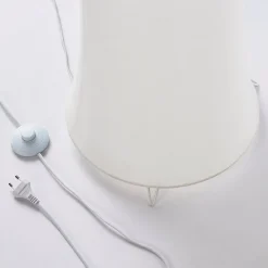 Lindby Pendellamper|Gulvlamper > gulvlampe Liana, højde 123 cm, hvid, tekstil