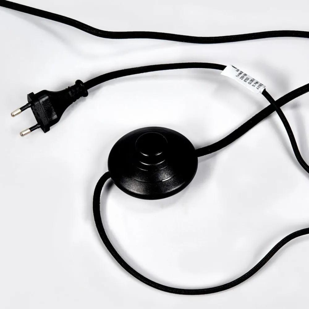 Gulvlamper|Gulvlamper ^ Lindby gulvlampe Mineva. sort/guld, metal, højde 180 cm