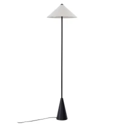 Gang|Gulvlamper ^ Lindby gulvlampe Norvik, højde 150 cm, sort/grå, metal