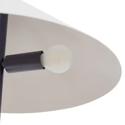 Gang|Gulvlamper ^ Lindby gulvlampe Norvik, højde 150 cm, sort/grå, metal
