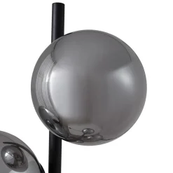 Pendellamper|Gulvlamper ^ Lindby gulvlampe Orbelia, sort, 5 lyskilder, glas