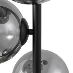 Pendellamper|Gulvlamper ^ Lindby gulvlampe Orbelia, sort, 5 lyskilder, glas