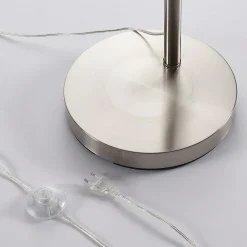 Lindby Pendellamper|Gulvlamper > gulvlampe Railyn, hvid, stof, 200 cm, E27