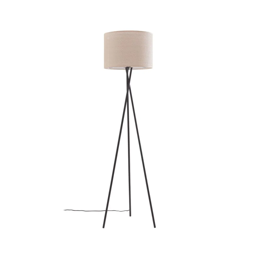 Gulvlamper|Gulvlamper ^ Lindby gulvlampe Soula, Ø 40 cm, beige, plast, E27