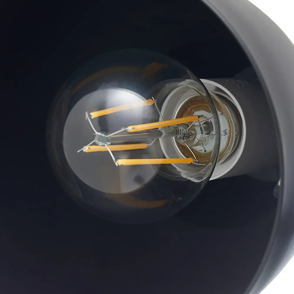 Gang|Gulvlamper ^ Lindby gulvlampe Tebbi, sort, metal, højde 150 cm