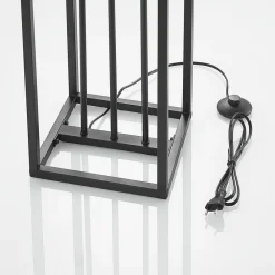 Lindby Pendellamper|Gulvlamper > gulvlampe Tiliane, sort, metal, 3 lyskilder, 153 cm