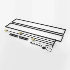 Lindby Pendellamper|Gulvlamper > gulvlampe Tiliane, sort, metal, 3 lyskilder, 153 cm
