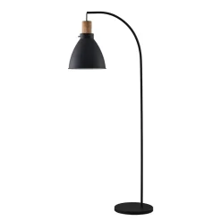 Lindby Pendellamper|Gulvlamper > gulvlampe Trebale, sort, træ, 154 cm, E27