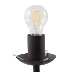 Lindby Gulvlamper|Gulvlamper > gulvlampe Valentina, E27, røggrå, glas, 150 cm