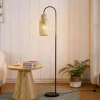Gulvlamper|Gulvlamper ^ Lindby gulvlampe Venora, 145 cm høj, bambus, E27