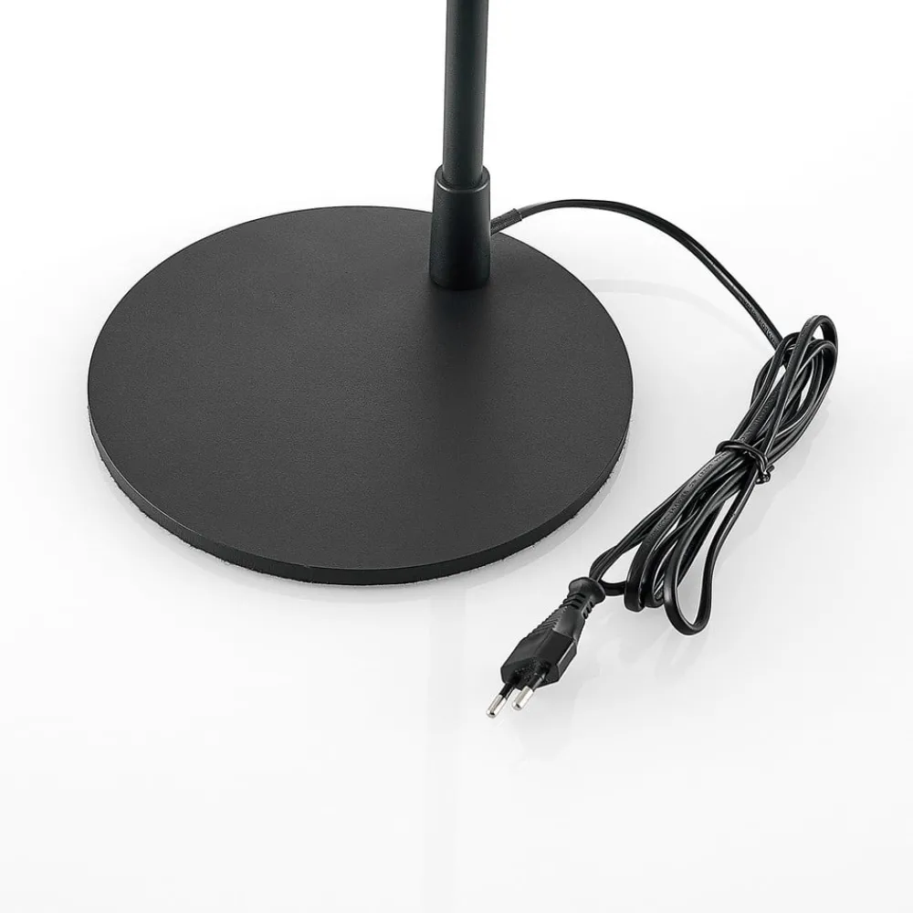 Lindby Gulvlamper|Gulvlamper > gulvlampe Vlada, 144 cm, messing, sort, metal