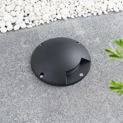 Lindby Terrassebelysning|Nedgravet Udebelysning > gulv-spotlight med LED Cormac, 1 lyskilde, Ø 21 cm, IP67
