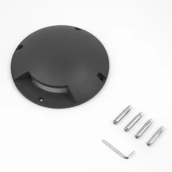 Lindby Terrassebelysning|Nedgravet Udebelysning > gulv-spotlight med LED Cormac, 1 lyskilde, Ø 21 cm, IP67