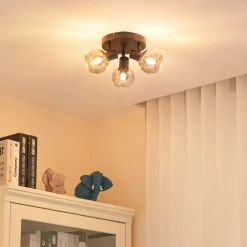 Lindby Spotlights|Loftlamper > Hedvig loftlampe, rund, sort, 3 lyskilder.