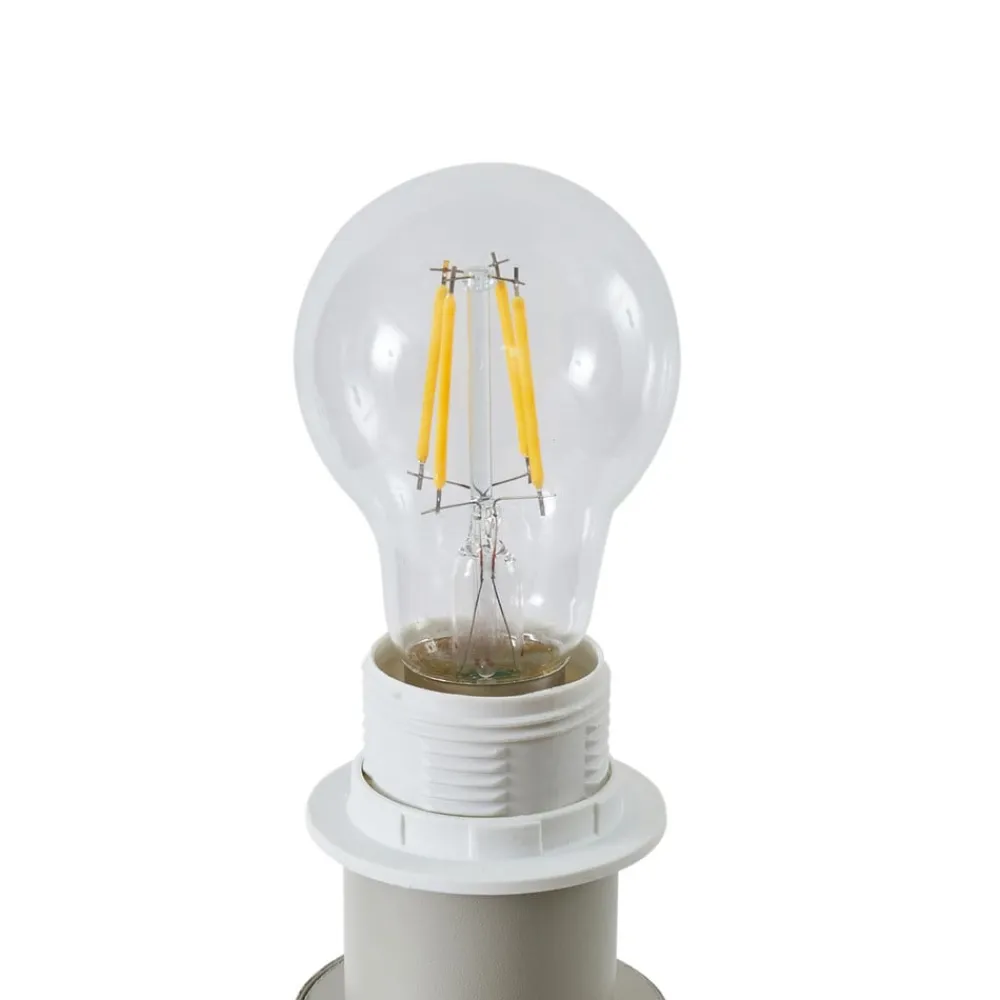 Lindby Gulvlamper > Helin gulvlampe, beige, tekstil, stativ, 144 cm, E27
