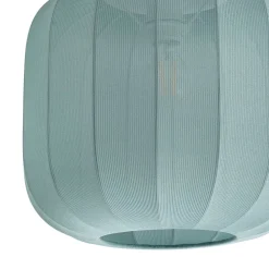 Lindby Loftlamper > Helin loftlampe, blå, stof, Ø 35 cm
