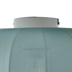 Lindby Loftlamper > Helin loftlampe, blå, stof, Ø 35 cm