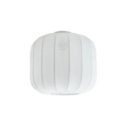 Gang|Loftlamper ^ Lindby Helin loftlampe, hvid, stof, Ø 35 cm
