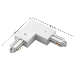 Lindby Skinnesystem > -hjørnestik Linaro, hvid, 1-faset system