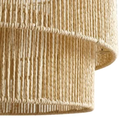 Lindby Pendellamper|Pendellamper > Hængelampe Anuva, Ø 45 cm, beige, papir, E27
