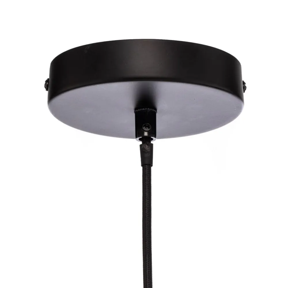 Pendellamper ^ Lindby hængelampe Aurinil, træfarvet, hør, Ø 48cm, E27