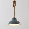 Pendellamper ^ Lindby hængelampe Chaby, Ø 29 cm, 1 lyskilde, metal, reb